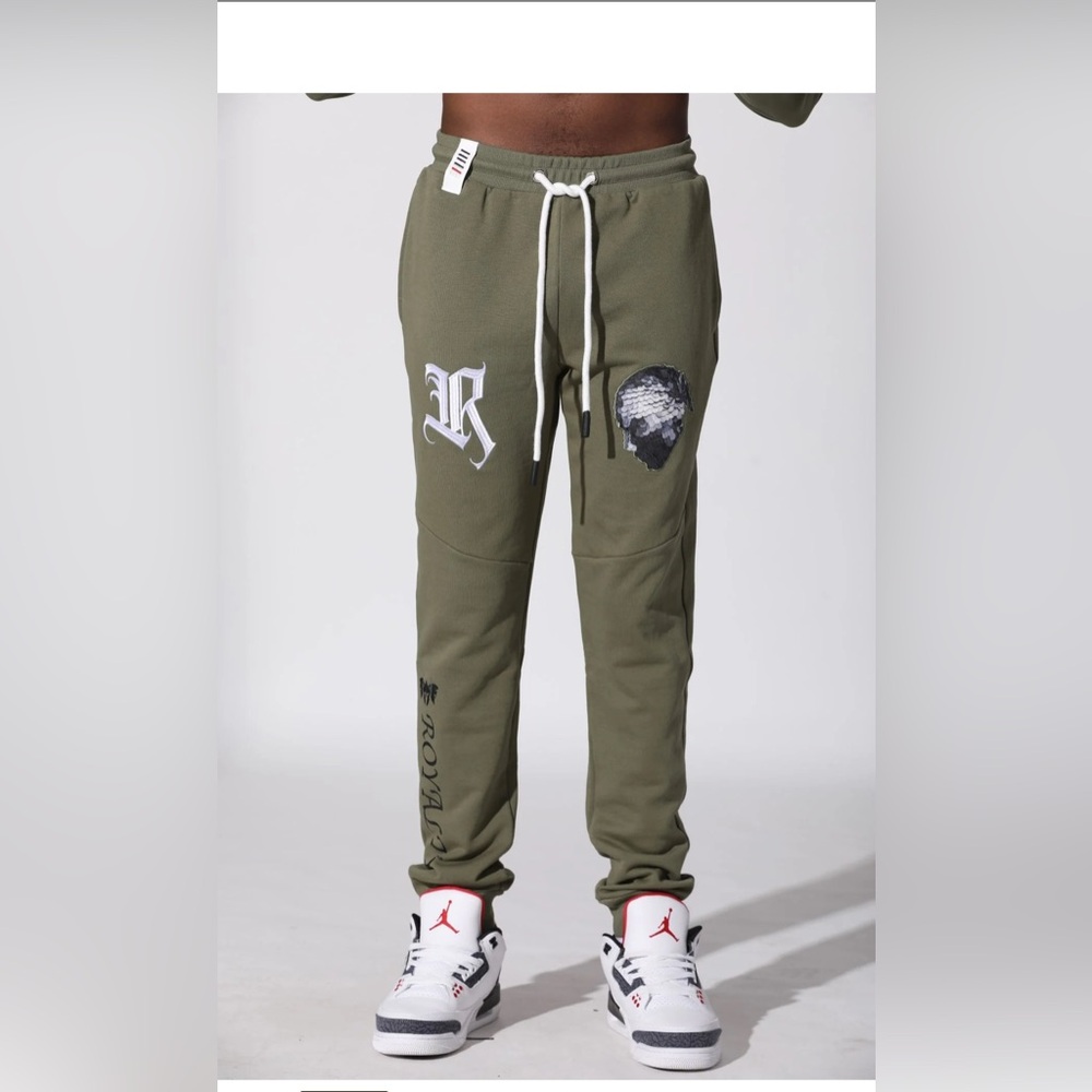Men's Fifth Loop Tailored Sweatpants, Army Green, MSRP $79, Sz Large